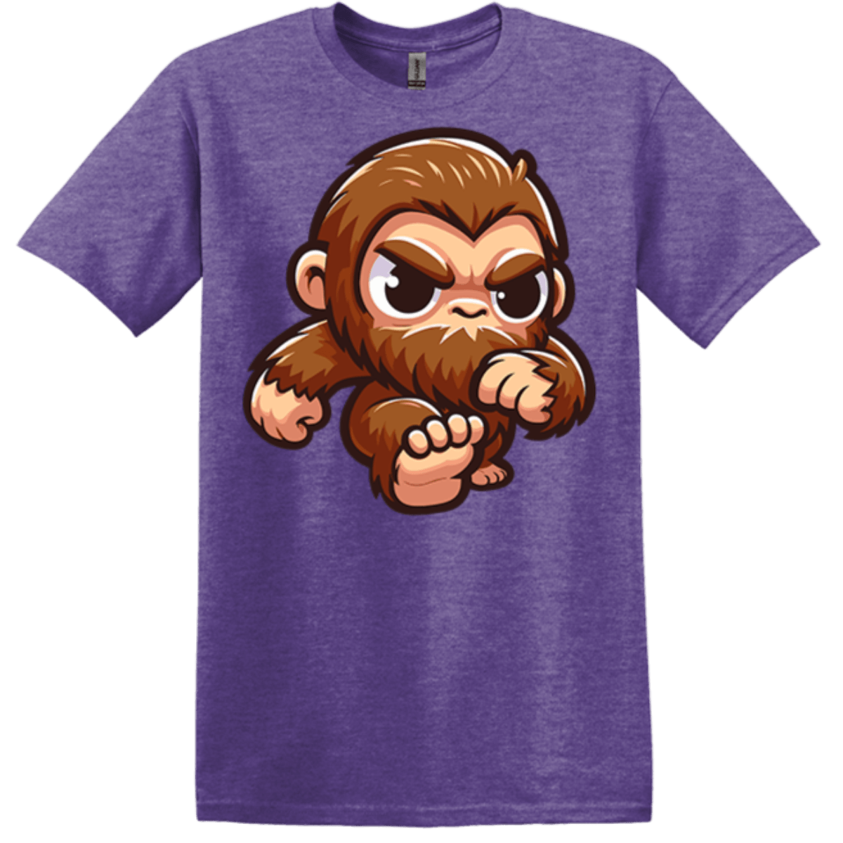 heather purple short sleeves wear bigfoot