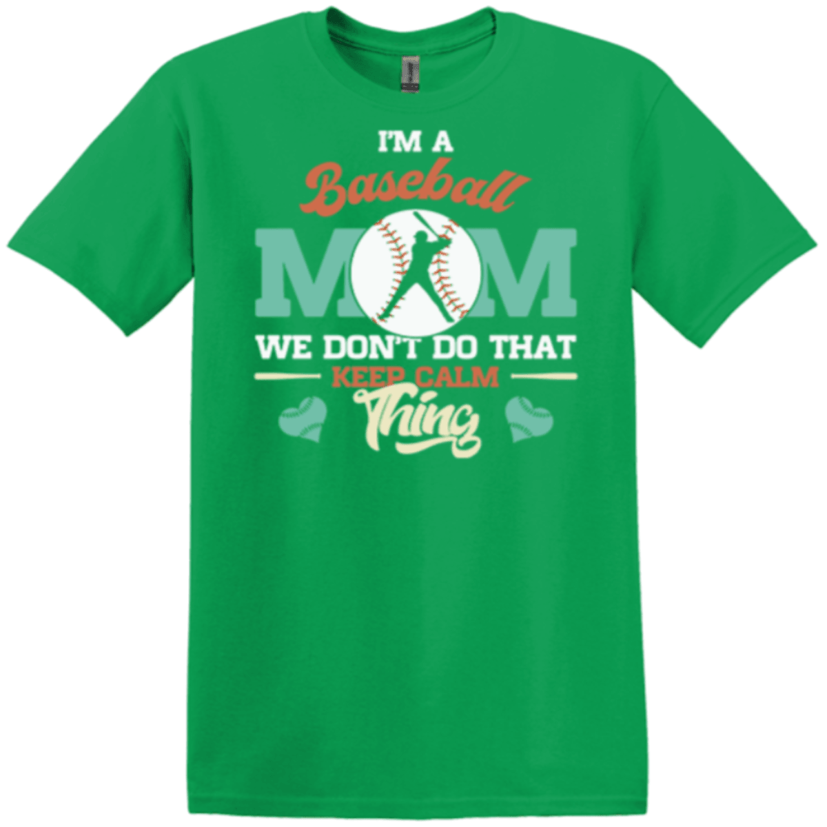 irish green tee baseball mom