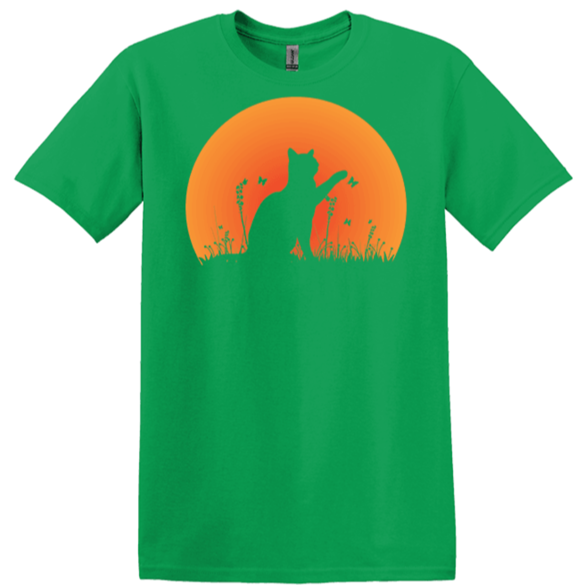 irish green casual wear vintage cats