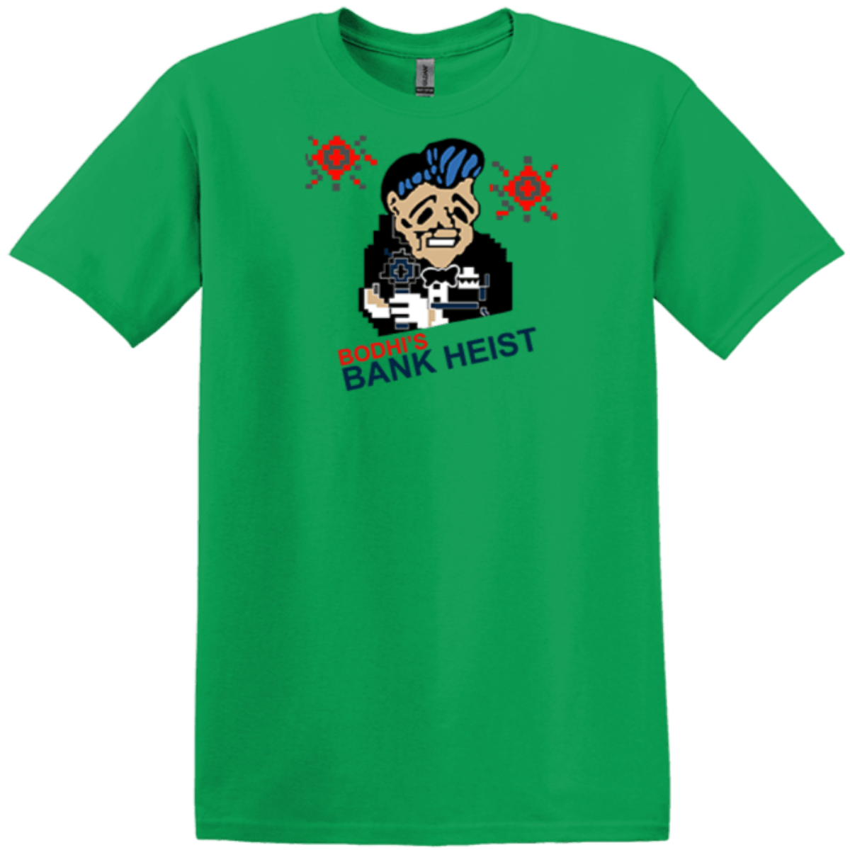 video game irish green gildan tee