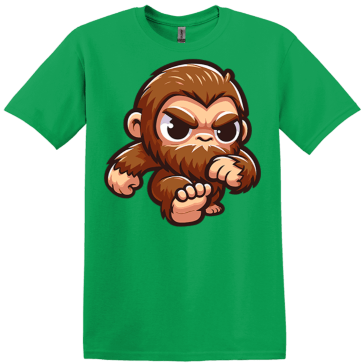 irish green gildan t-shirt bigfoot