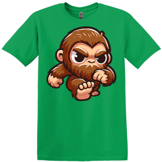 irish green gildan t-shirt bigfoot