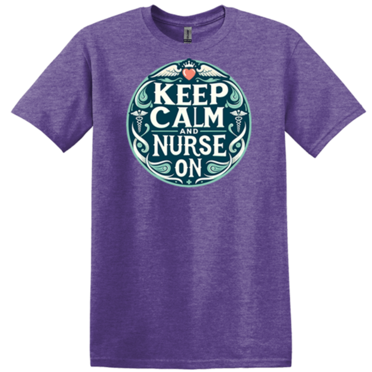 heather purple gildan tee health therapist