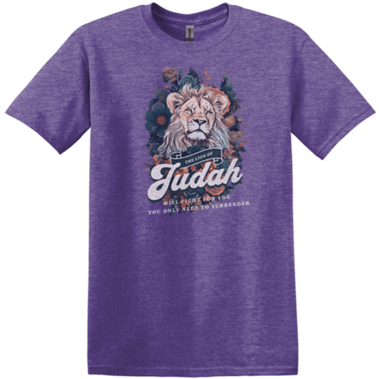 heather purple gildan tee colorful bible message