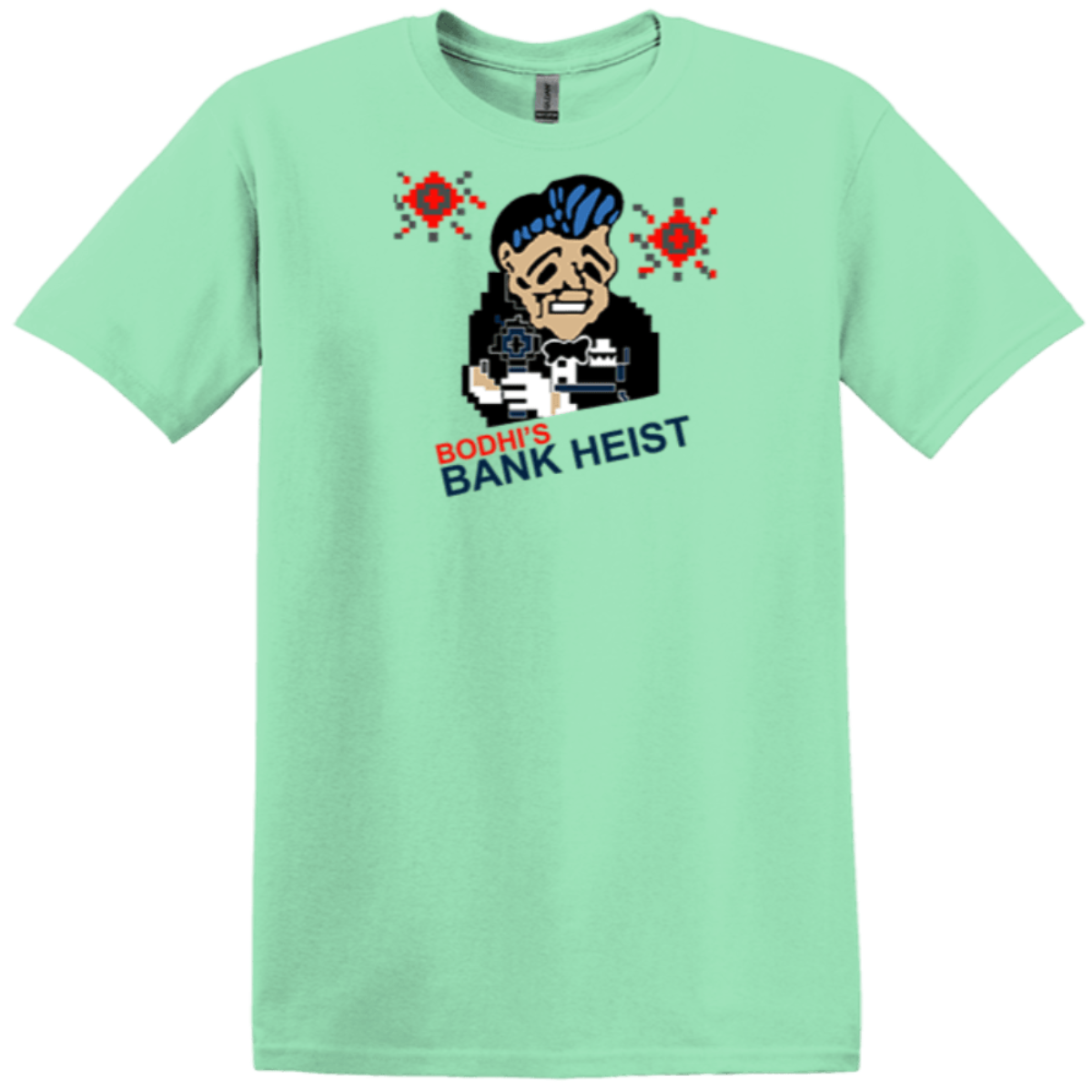 Ready2Go mint green point blank shirt