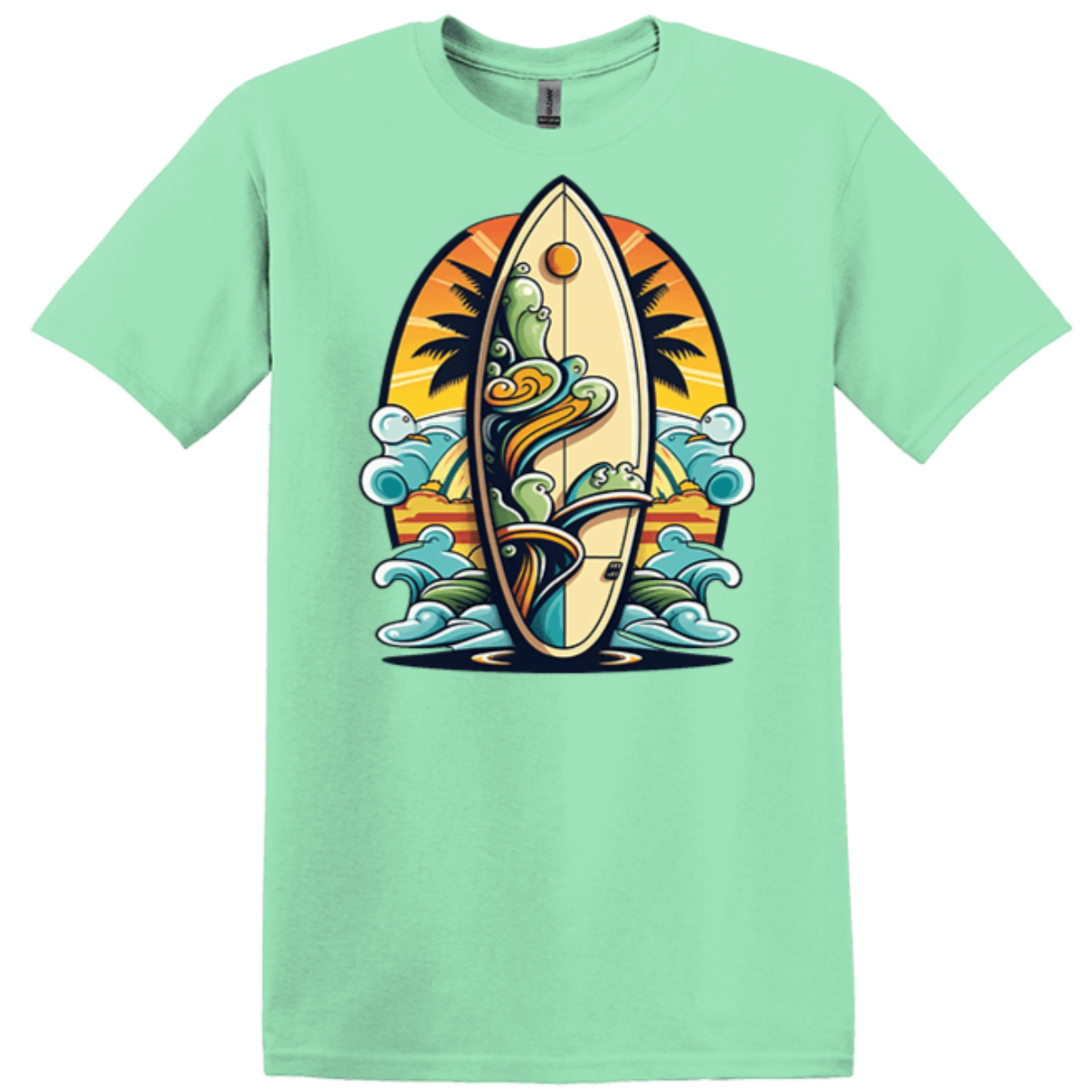 Ready2Go mint green shirt spindrift ocean