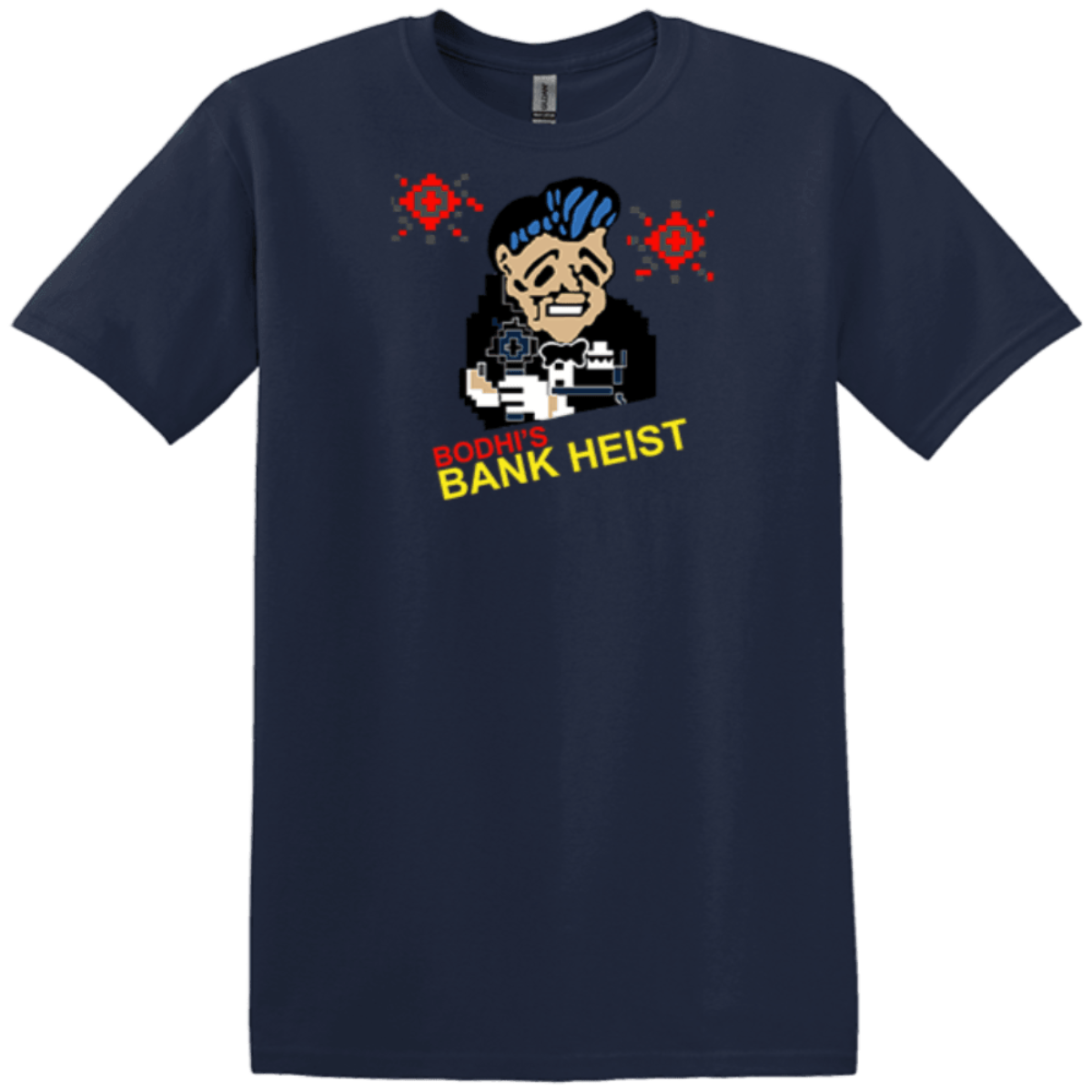 electronic video navy blue short sleeve wear 