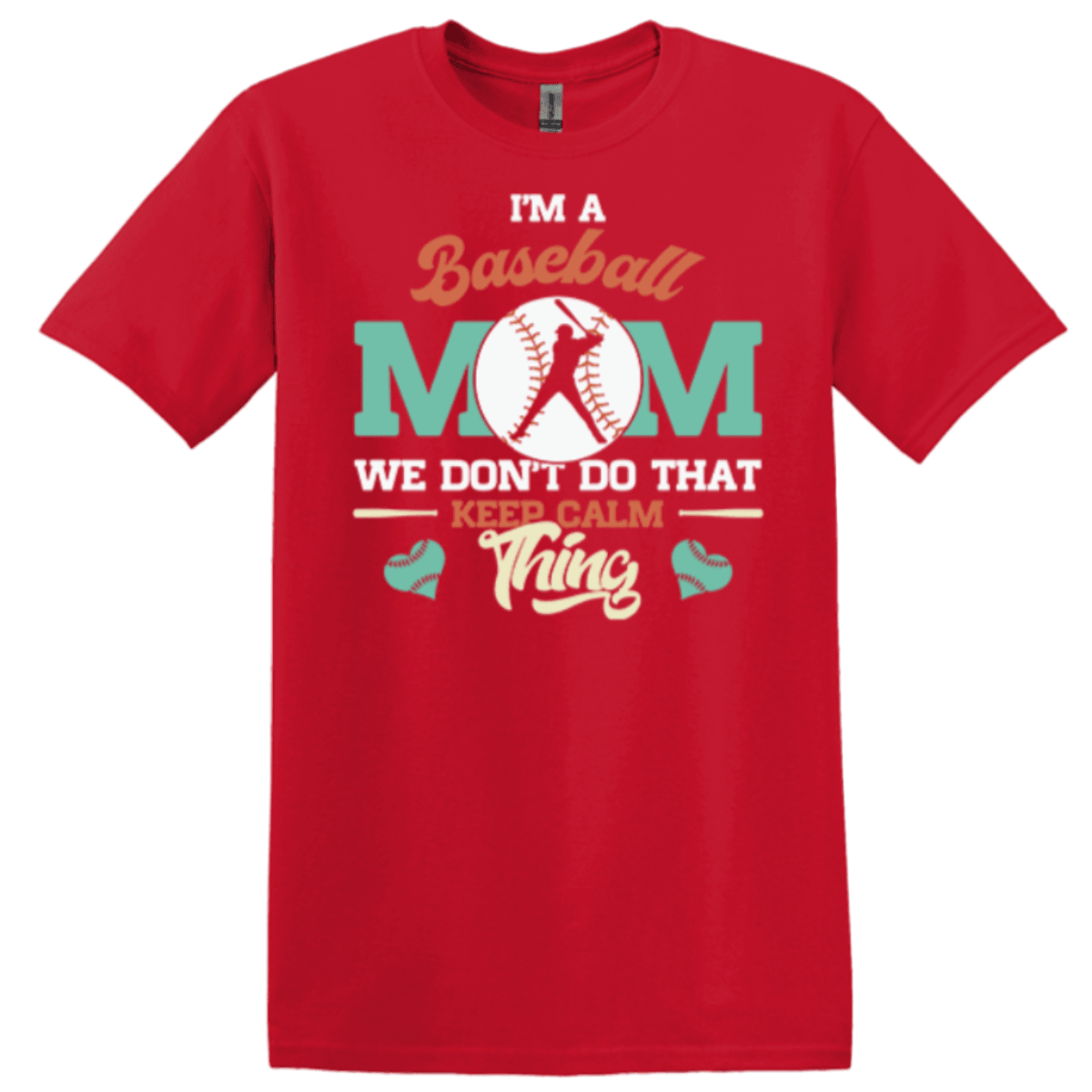 red sports mama tee