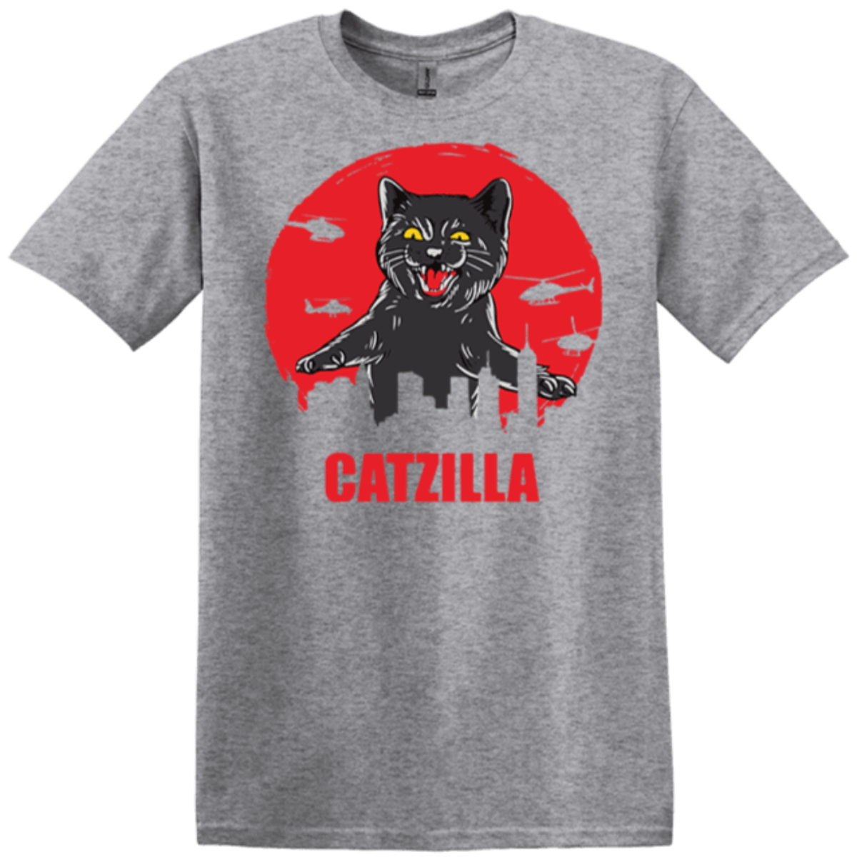 Ready2Go sports grey catzilla t-shirt