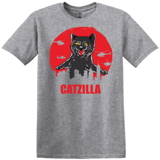 Ready2Go sports grey catzilla t-shirt