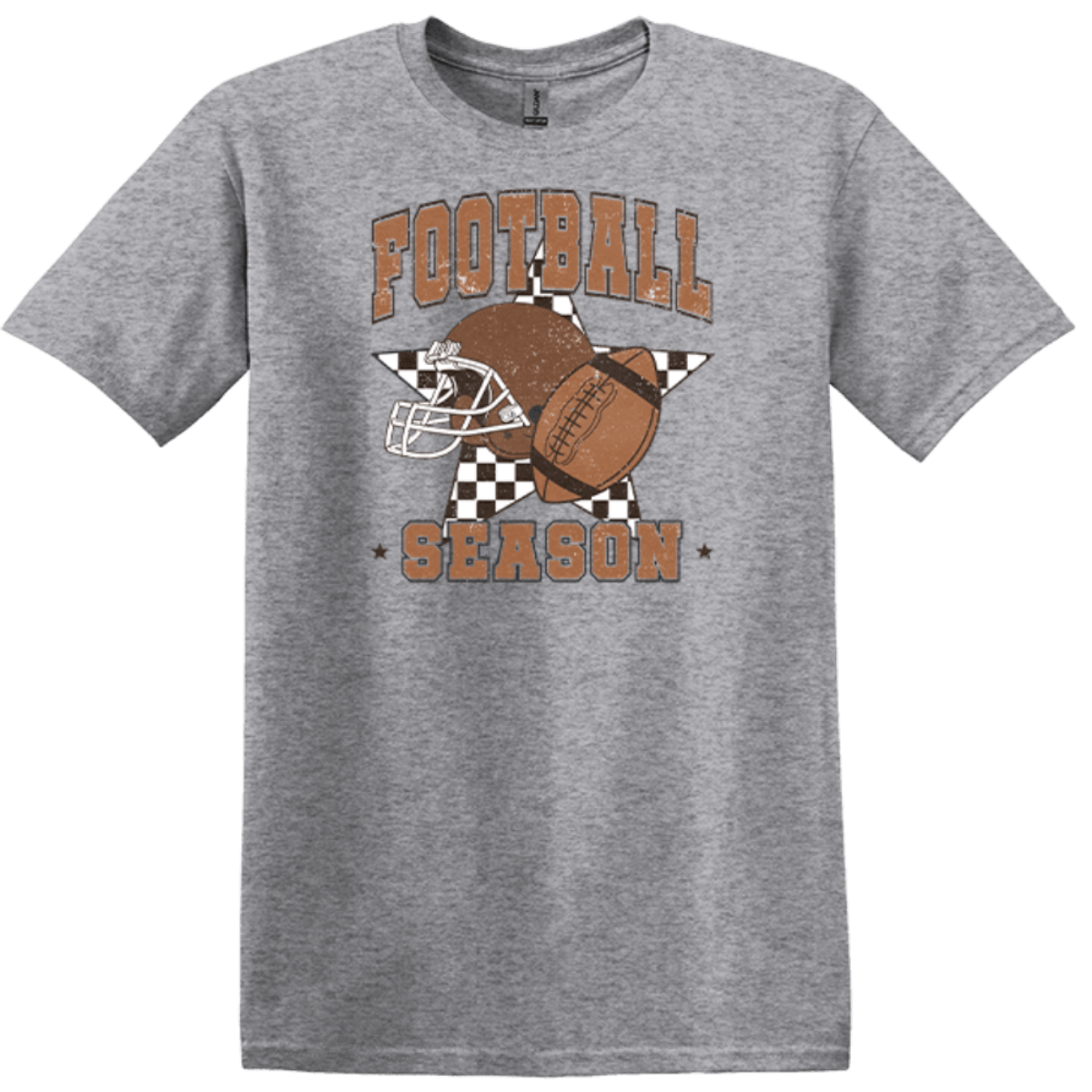 sports grey grungy boutique top football mom