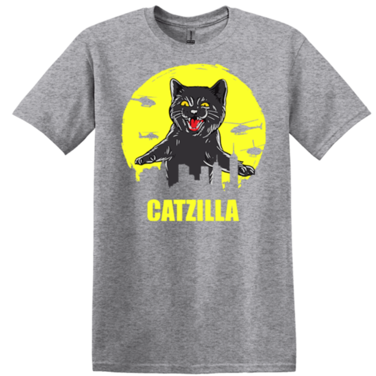 sports grey apparel black cats swatting helicopter