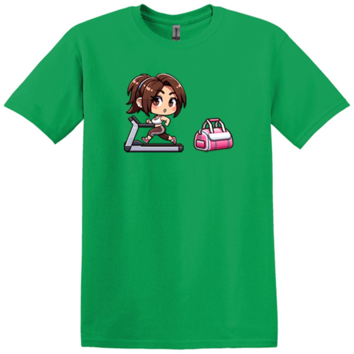 irish green cozy t-shirt aerobic gym brown hair