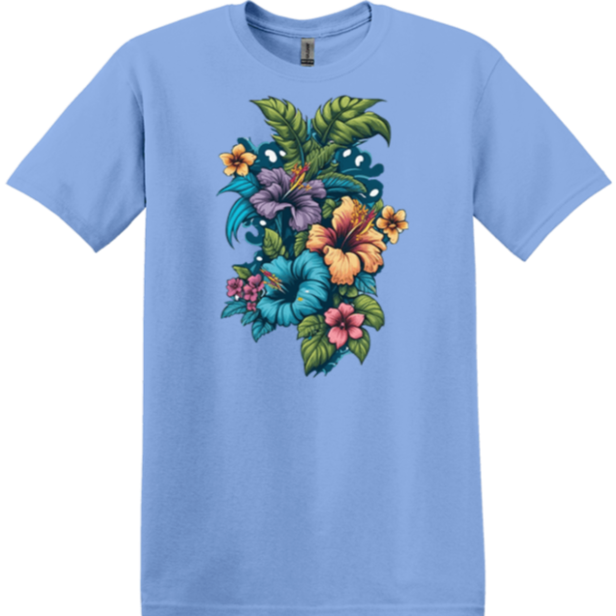 blossoms vacation carolina blue apparel