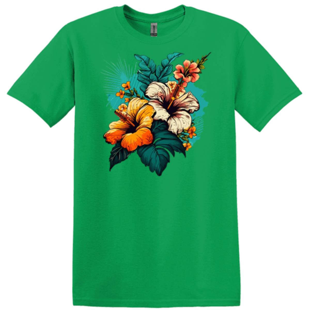 honeysuckle blossom irish green soft t-shirt