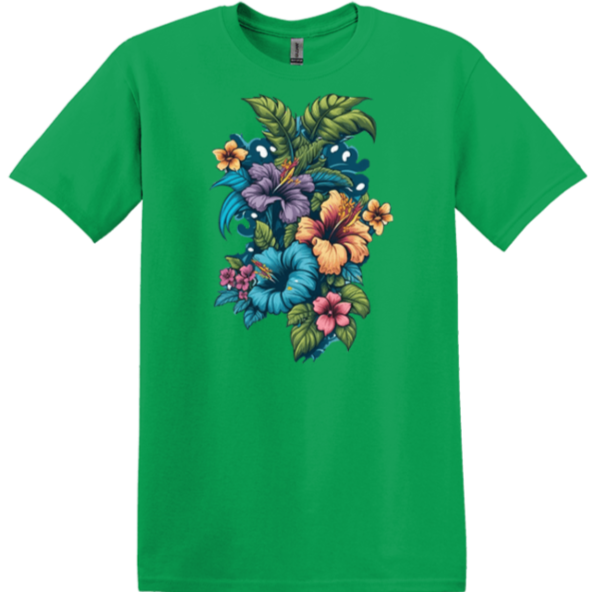 honeysuckle blossom irish green soft t-shirt