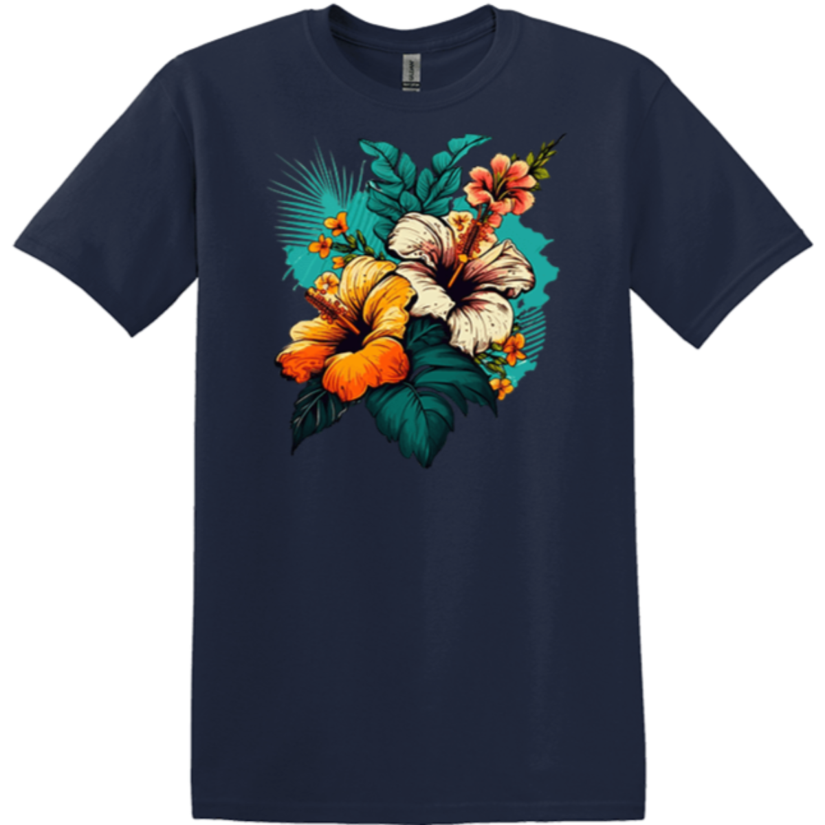 floral paradise navy short sleeve wear