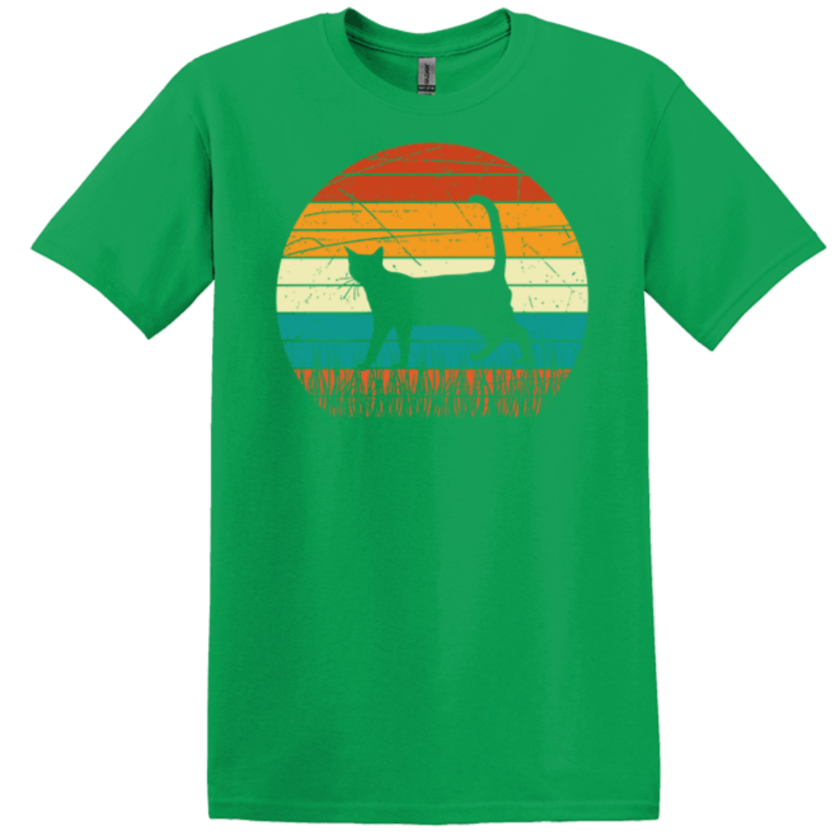 irish green cozy t-shirt fall colors sun catlike		