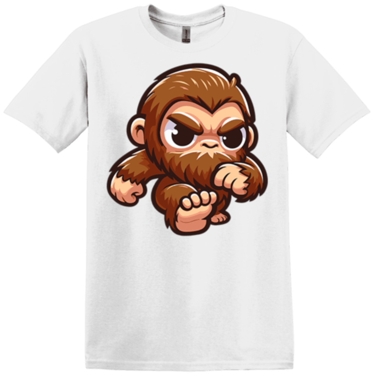 white gildan tee baby bigfoot