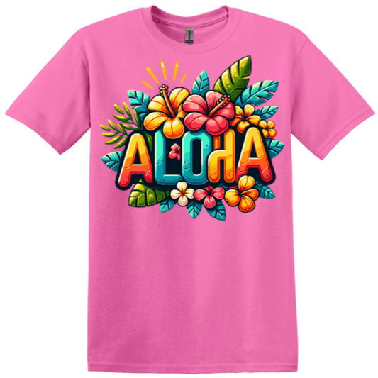  pink aloha Hawaii floral 