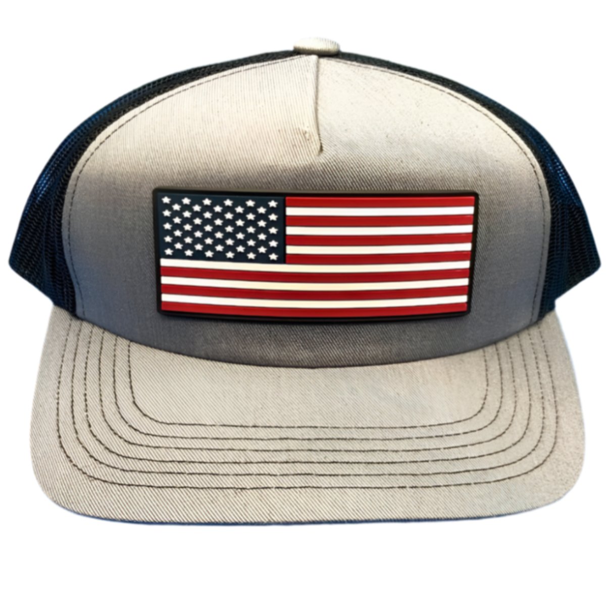 grey 5-panel lid snapback patriotic flag