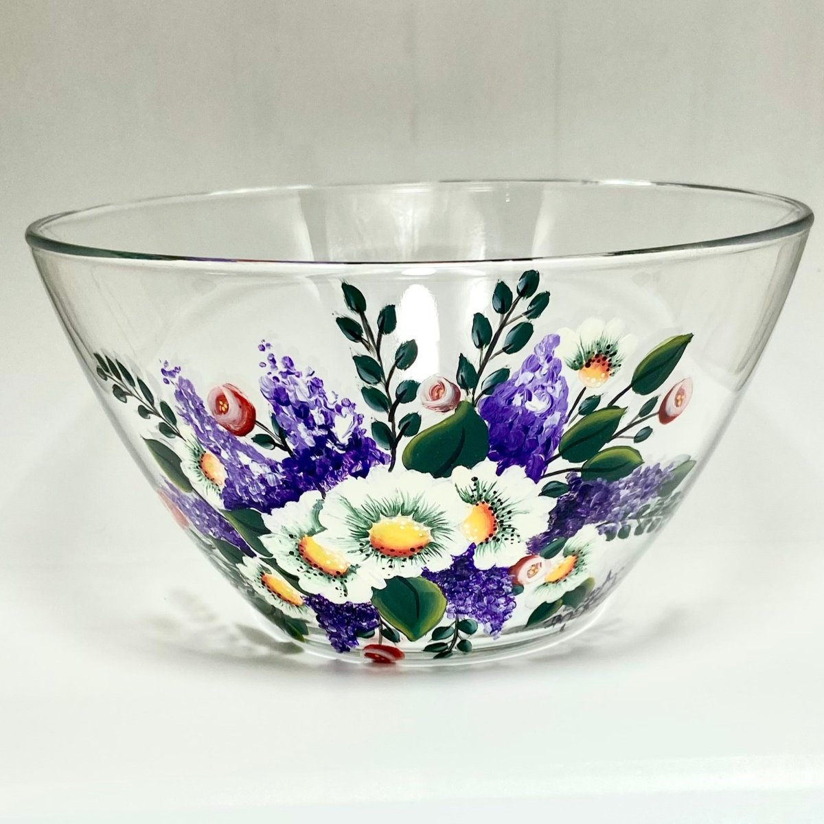 Arcoroc France clear glass serving bowl