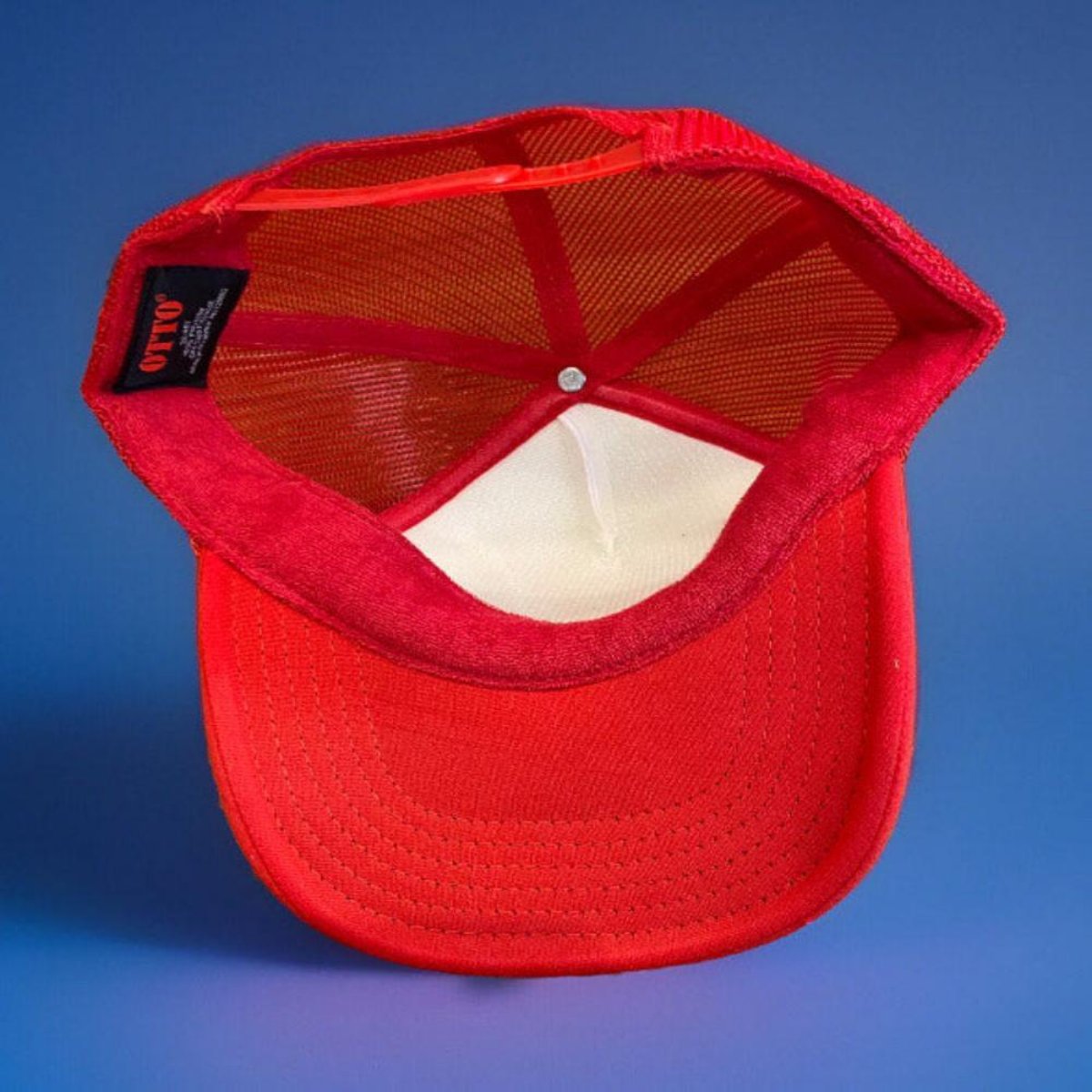 otto foam trucker hat inside