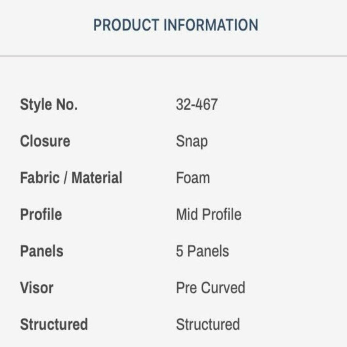 product information material design