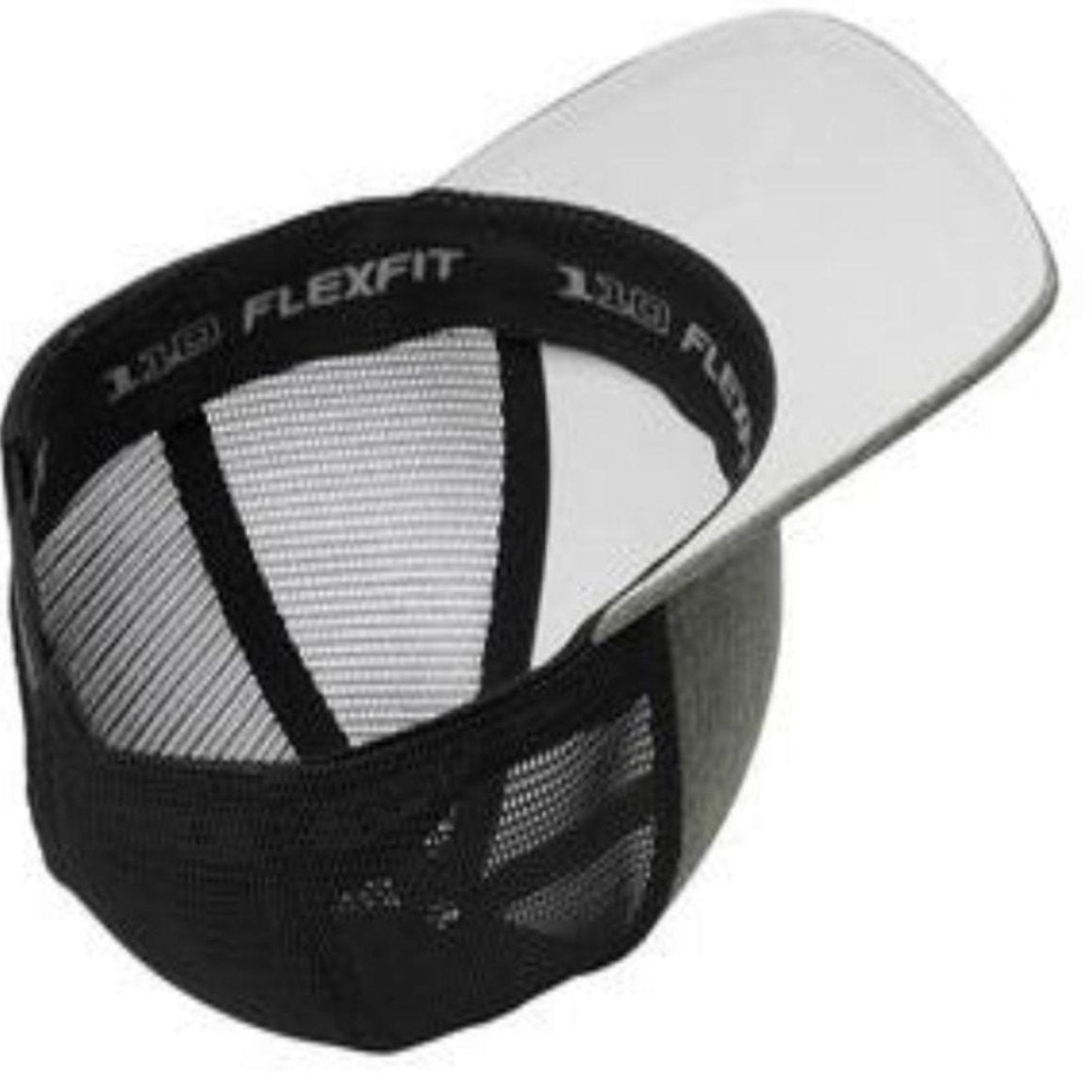 USA flexfit tech 110 black grey hat inside